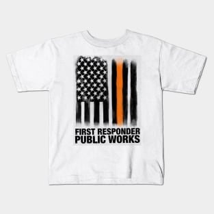 First responder. Public works Kids T-Shirt